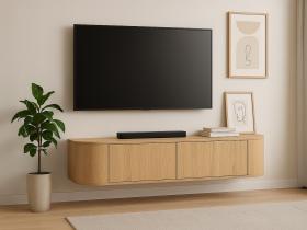 Novero - Hangend Tv Dressoir Naturel