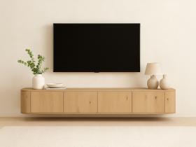 Novero - Hangend Tv Dressoir Naturel