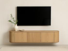 Novero - Hangend Tv Dressoir Naturel