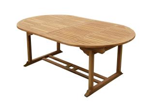Outdoor uitschuiftafel Oval