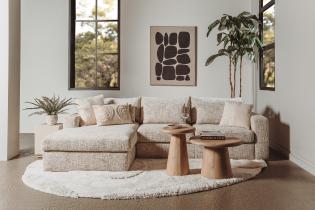 Asti - Salontafel Rond naturel