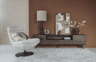 Marano Fauteuil - Harmony almond white (draaibaar)
